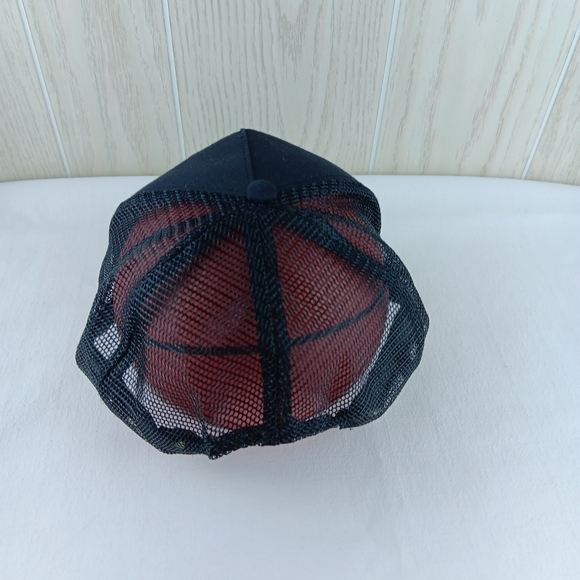 OTTO black snapback mesh Cold War Veteran American flag cord - Picture 4 of 9